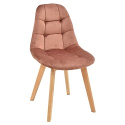 Cadeira madeira, Veludo SD1892 - Eletronet