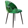 Cadeira metal, veludo verde SD2236 - Eletronet