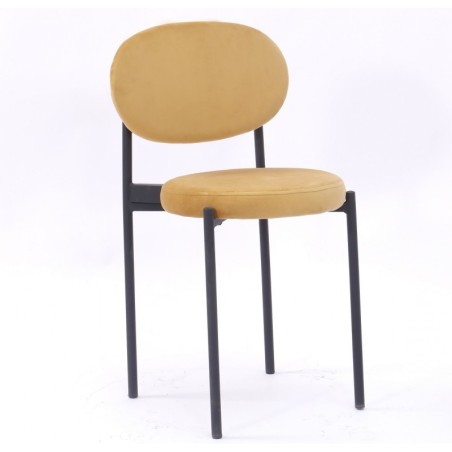 Cadeira metal, veludo SD2324 - Eletronet