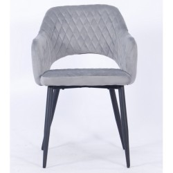 Cadeira metal, veludo SD2334 - Eletronet