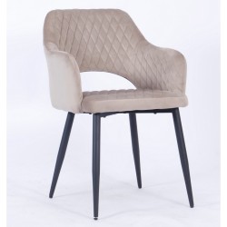 Cadeira metal, veludo SD2335 - Eletronet