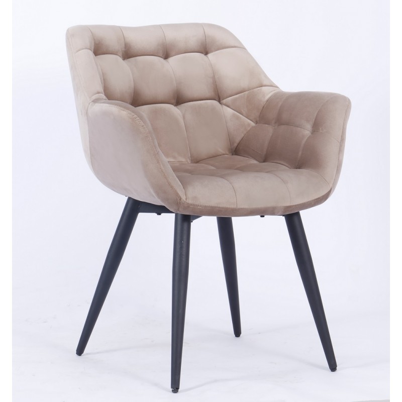 Cadeira metal, veludo SD2346 - Eletronet