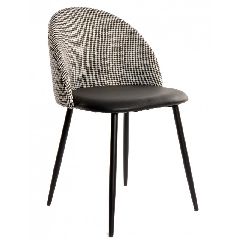 Cadeira metal, tecido houndstooth SD2515 - Eletronet