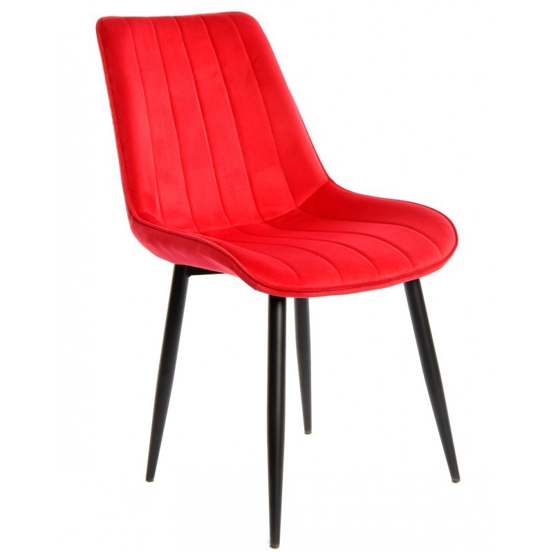 Cadeira Cromada, Tecido Veludo SD2535 - Eletronet