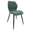 Cadeira metal, veludo verde SD2704