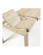 Mesas de madeira e ou lacadas extensíveis